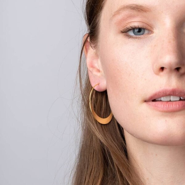 Crescent Hoop Gold - Image 2
