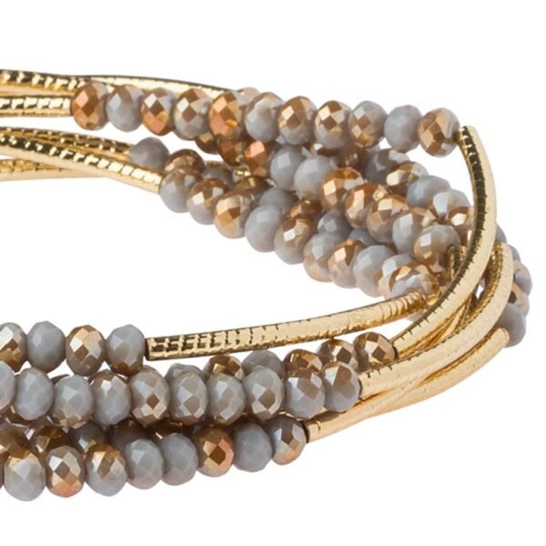 Bracelet/Necklace Wrap Silver + Gold - Image 3