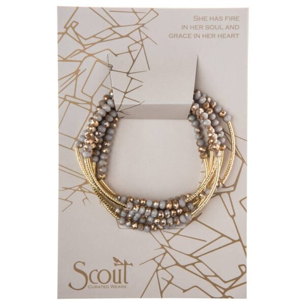 Bracelet/Necklace Wrap Silver + Gold - Image 2