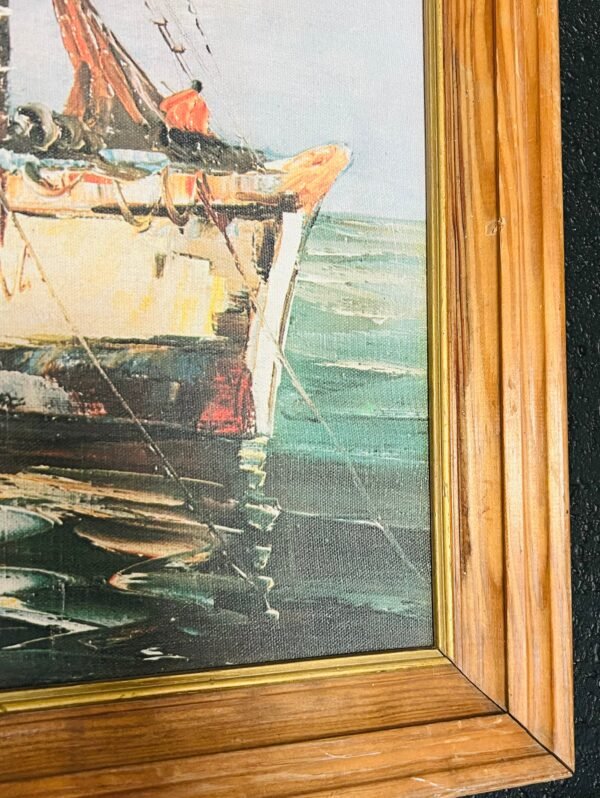 Vintage Sailboat Picture - Image 3