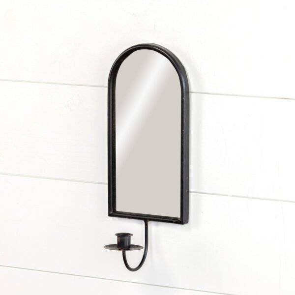 Black Metal Mirror Sconce