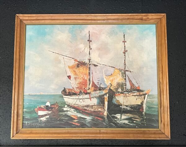 Vintage Sailboat Picture - Image 2