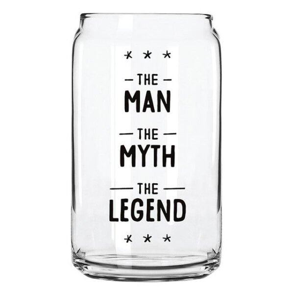 Beer Can Glass, Man Myth Legend - Image 2
