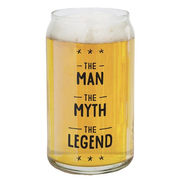 Beer Can Glass, Man Myth Legend - Image 3