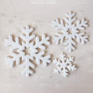 Flocked Snowflake