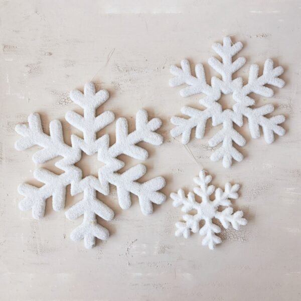 Flocked Snowflake